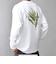 【SHIPS any別注】NYBG: ボタニカル プリント リラックス Tシャツ (ロンT)◇