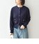SHIPS Colors:〈接触冷感・手洗い可能〉14ゲージ クルーネック カーディガン◇