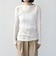 SHIPS Colors:〈手洗い可能〉ストレッチ レース ボートネック トップス◇