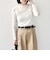 SHIPS Colors:〈手洗い可能〉ストレッチ レース ボートネック トップス◇