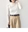 SHIPS Colors:〈手洗い可能〉ストレッチ レース ボートネック トップス◇