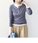 SHIPS Colors:〈手洗い可能〉ストレッチ レース ボートネック トップス◇