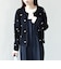 SHIPS Colors:〈手洗い可能〉ストレッチ レース ボートネック トップス◇