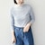 SHIPS Colors:〈手洗い可能〉ストレッチ レース ボートネック トップス◇