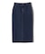 SHIPS Primary Navy Label:ワンウォッシュ 5ポケット デニム スカート