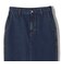 SHIPS Primary Navy Label:ワンウォッシュ 5ポケット デニム スカート