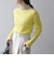 SHIPS any:〈手洗い可能〉コットン ミックス 配色 リブ ニット プルオーバー