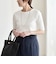 quaranciel:〈洗濯機可能〉テレコ リブ クルー ヘンリー 2way ハーフスリーブ TEE