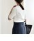 quaranciel:〈洗濯機可能〉テレコ リブ クルー ヘンリー 2way ハーフスリーブ TEE