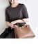 quaranciel:〈洗濯機可能〉テレコ リブ クルー ヘンリー 2way ハーフスリーブ TEE