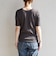 quaranciel:〈洗濯機可能〉テレコ リブ クルー ヘンリー 2way ハーフスリーブ TEE