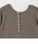 quaranciel:〈洗濯機可能〉テレコ リブ クルー ヘンリー 2way ハーフスリーブ TEE