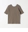 quaranciel:〈洗濯機可能〉テレコ リブ クルー ヘンリー 2way ハーフスリーブ TEE