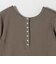 quaranciel:〈洗濯機可能〉テレコ リブ クルー ヘンリー 2way ハーフスリーブ TEE