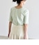 quaranciel:〈洗濯機可能〉テレコ リブ クルー ヘンリー 2way ハーフスリーブ TEE