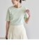 quaranciel:〈洗濯機可能〉テレコ リブ クルー ヘンリー 2way ハーフスリーブ TEE