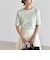 quaranciel:〈洗濯機可能〉テレコ リブ クルー ヘンリー 2way ハーフスリーブ TEE