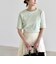 quaranciel:〈洗濯機可能〉テレコ リブ クルー ヘンリー 2way ハーフスリーブ TEE
