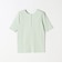 quaranciel:〈洗濯機可能〉テレコ リブ クルー ヘンリー 2way ハーフスリーブ TEE
