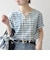 SHIPS any:〈洗濯機可能〉マリンボーダー レースアップ ショートスリーブ TEE