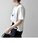 【SHIPS any別注】Collegiate Pacific:〈洗濯機可能〉V ガゼット プリント & 刺繍 Tシャツ