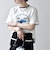 【SHIPS any別注】Collegiate Pacific:〈洗濯機可能〉V ガゼット プリント & 刺繍 Tシャツ