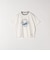【SHIPS any別注】Collegiate Pacific:〈洗濯機可能〉V ガゼット プリント & 刺繍 Tシャツ