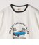 【SHIPS any別注】Collegiate Pacific:〈洗濯機可能〉V ガゼット プリント & 刺繍 Tシャツ