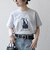 【SHIPS any別注】Collegiate Pacific:〈洗濯機可能〉V ガゼット プリント & 刺繍 Tシャツ