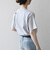 【SHIPS any別注】Collegiate Pacific:〈洗濯機可能〉V ガゼット プリント & 刺繍 Tシャツ