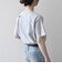 【SHIPS any別注】Collegiate Pacific:〈洗濯機可能〉V ガゼット プリント & 刺繍 Tシャツ