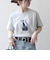 【SHIPS any別注】Collegiate Pacific:〈洗濯機可能〉V ガゼット プリント & 刺繍 Tシャツ