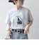 【SHIPS any別注】Collegiate Pacific:〈洗濯機可能〉V ガゼット プリント & 刺繍 Tシャツ