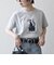 【SHIPS any別注】Collegiate Pacific:〈洗濯機可能〉V ガゼット プリント & 刺繍 Tシャツ