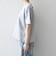 【SHIPS any別注】Collegiate Pacific:〈洗濯機可能〉V ガゼット プリント & 刺繍 Tシャツ