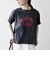 【SHIPS any別注】Collegiate Pacific:〈洗濯機可能〉V ガゼット プリント & 刺繍 Tシャツ