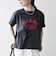 【SHIPS any別注】Collegiate Pacific:〈洗濯機可能〉V ガゼット プリント & 刺繍 Tシャツ