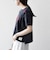 【SHIPS any別注】Collegiate Pacific:〈洗濯機可能〉V ガゼット プリント & 刺繍 Tシャツ