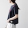 【SHIPS any別注】Collegiate Pacific:〈洗濯機可能〉V ガゼット プリント & 刺繍 Tシャツ
