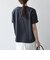 【SHIPS any別注】Collegiate Pacific:〈洗濯機可能〉V ガゼット プリント & 刺繍 Tシャツ