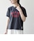 【SHIPS any別注】Collegiate Pacific:〈洗濯機可能〉V ガゼット プリント & 刺繍 Tシャツ