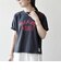 【SHIPS any別注】Collegiate Pacific:〈洗濯機可能〉V ガゼット プリント & 刺繍 Tシャツ