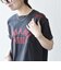 【SHIPS any別注】Collegiate Pacific:〈洗濯機可能〉V ガゼット プリント & 刺繍 Tシャツ