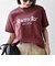 【SHIPS any別注】Collegiate Pacific:〈洗濯機可能〉V ガゼット プリント & 刺繍 Tシャツ