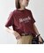 【SHIPS any別注】Collegiate Pacific:〈洗濯機可能〉V ガゼット プリント & 刺繍 Tシャツ