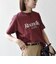【SHIPS any別注】Collegiate Pacific:〈洗濯機可能〉V ガゼット プリント & 刺繍 Tシャツ
