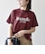 【SHIPS any別注】Collegiate Pacific:〈洗濯機可能〉V ガゼット プリント & 刺繍 Tシャツ