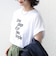 メルティ コットン プリント ロゴ ショート スリーブ Tシャツ