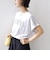 メルティ コットン プリント ロゴ ショート スリーブ Tシャツ