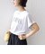 メルティ コットン プリント ロゴ ショート スリーブ Tシャツ